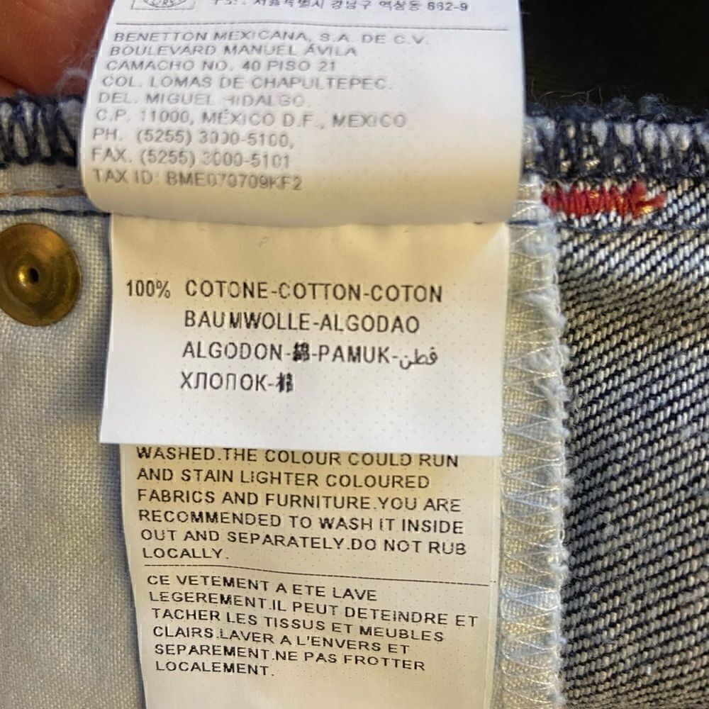 NWT United Colors of Benetton Denim Skirt - Picture 4 of 11